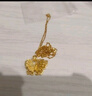 中銀億金花絲蝴蝶黃金項鏈女古法足金吊墜掛墜生日情人節(jié)禮物送女友老婆 古法花絲蝴蝶吊墜+足金鏈【金重約5.2g】 曬單實拍圖