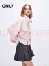 ONLY2025秋季新款時尚休閑風(fēng)短款寬松高領(lǐng)風(fēng)衣外套女|125136015 C19季淺粉色 S 曬單實(shí)拍圖