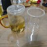 雅集筑茗玻璃茶杯茶水分離玻璃杯帶蓋帶玻璃內膽辦公家用耐熱泡茶杯 曬單實(shí)拍圖