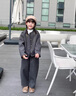 G.DUCKKIDS小黃鴨女童套裝秋冬2025新款洋氣兒童秋裝毛呢外套深秋女寶寶衣服 米杏色 90 建議1~2歲【 80-90cm】cm 曬單實(shí)拍圖