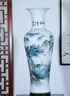 伯爾納景德鎮陶瓷手繪山水畫(huà)魚(yú)尾大花瓶擺件新中式客廳落地插花酒店開(kāi)業(yè) 手繪源遠流長(cháng)魚(yú)尾大花瓶 單 100cm 曬單實(shí)拍圖