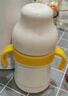 皇寵好吸保溫杯寶寶水杯4個(gè)月以上吸管學(xué)飲保溫奶瓶300ml+鴨嘴 曬單實(shí)拍圖