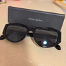海倫凱勒（HELEN KELLER）【黑喵鏡】太陽鏡潮搭焦點古茶貓眼墨鏡高顏值拍照顯瘦H2505 H01灰綠鏡片亮黑框 墨鏡女 曬單實拍圖