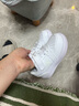 特步（XTEP）兒童童鞋男女童幼小童革面百搭魔術(shù)貼板鞋 新白色 25 曬單實(shí)拍圖