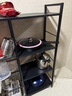 JCZS德國品牌廚房多功能置物架落地多層果蔬菜架微波爐收納架家用簡(jiǎn)易 (超強承重)【3網(wǎng)籃+4層板】黑胡桃色80cm 曬單實(shí)拍圖