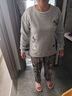 啄木鳥(niǎo)（TUCANO）棉衛衣女2025新款大尺碼寬松顯瘦韓版長(cháng)袖開(kāi)叉休閑打底衫女 灰色-藍色花瓶-春秋款不加絨 L 建議100-115斤 曬單實(shí)拍圖