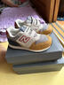 NEW BALANCE nb童鞋小中童0-7歲經(jīng)典拼接透氣舒適防滑休閑軟底跑步運動鞋996 灰色/土黃/深藍996JP3 27.5 （腳長16cm） 曬單實拍圖