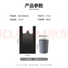 登比塑料袋加厚黑色超大號背心袋購物袋辦公超市手提袋45*63cm100只 曬單實(shí)拍圖