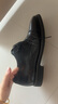 百麗通勤正裝鞋男鞋牛皮內增高英倫商務(wù)皮鞋B3229DM5 黑色內增高 40 曬單實(shí)拍圖