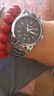 （0.01）2025新款手表男士雙日歷防水機械石英表夜光商務(wù) 031銀剛黑面 曬單實(shí)拍圖