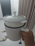 美的（Midea）電煮鍋 宿舍小電鍋 電蒸鍋 學(xué)生寢室一體泡面小火鍋 多功能鍋 XZE1613 1.7L 配蒸籠【國家補貼】 曬單實(shí)拍圖