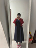 艾美琦美大碼胖mm女裝2025新款牛仔背心收腰連衣裙紅色開(kāi)衫兩件套裝女秋季 開(kāi)衫+長(cháng)裙【兩件套】 2XL [建議140-160斤] 曬單實(shí)拍圖