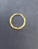 周六福莫比烏斯環(huán)5D硬金黃金戒指女生日禮物計價(jià)A019631 14號 約1.18g 曬單實(shí)拍圖