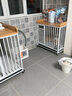 英準木質(zhì)狗籠子實(shí)家用小中大型犬室內超大狗窩帶廁所加粗方管屋舍別墅 【65*50*75+10CM置物架 白】萬(wàn)向輪+托盤(pán)+加粗方管 【透氣網(wǎng)面底座】 曬單實(shí)拍圖