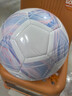 特步足球兒童6-12歲小學(xué)生幼兒園指定標準4號5號初中生比賽訓練專(zhuān)用球 淡霧紫【5號球】配三件套 曬單實(shí)拍圖