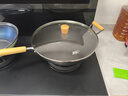 蘇泊爾炒鍋有鈦鐵不粘無(wú)涂層精鐵鍋錘紋炒鍋一級不粘鐵鍋電磁爐明火通用 適合4-7人【大口徑】 36cm 曬單實(shí)拍圖