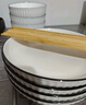 肅匠陶瓷餐具簡(jiǎn)約盤(pán)子碗套裝純白釉下彩餐具套裝釉下彩碗碟套裝微波爐 山田16件套(4碗4盤(pán)4勺4筷) 16頭 曬單實(shí)拍圖