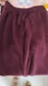 特步（XTEP）紅色運動(dòng)褲子女裝秋季新款香蕉衛褲學(xué)生小個(gè)子休閑寬松直筒闊腿褲 紫荊紅【寬松直筒針織褲】 XL 曬單實(shí)拍圖
