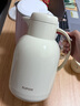 蘇泊爾（SUPOR）保溫壺家用玻璃內膽暖水壺大容量熱水瓶學(xué)生宿舍熱水壺保溫水壺 奶油白【防塵壺嘴】2L 曬單實(shí)拍圖