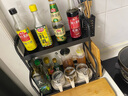 禧天龍玻璃調(diào)料盒調(diào)料瓶家用調(diào)料罐調(diào)味罐套裝鹽罐調(diào)味盒3件套帶置物架 曬單實拍圖