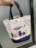 鵬境帆布手提袋原創(chuàng  )日系水桶帆布包托特拉鏈便當餐盒簡(jiǎn)約包女2024百搭 miki小熊 曬單實(shí)拍圖