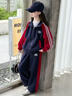 女童套裝2025新款兒童春秋裝大童外套初中生女孩秋季運動服潮12歲 藏青色【外套+褲子】 150 曬單實拍圖