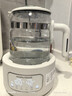 摩飛電器（Morphyrichards）全玻璃養(yǎng)生壺家用燒水壺多段控溫電熱水壺極速風(fēng)冷恒溫壺沖奶泡奶機MR5602 1.2L 椰奶白 曬單實拍圖
