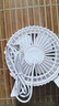電風(fēng)扇家用桌面風(fēng)扇usb小風(fēng)扇插電迷你電扇4寸學(xué)生宿舍辦公室臥室臺扇制冷 白色-USB插電款 曬單實(shí)拍圖