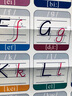 小學(xué)生26個(gè)英語(yǔ)字母表掛圖英文標準書(shū)寫(xiě)三年級音標裝飾貼紙海報畫(huà) 英語(yǔ)字母書(shū)寫(xiě)表 中 曬單實(shí)拍圖