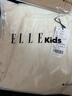 ELLE KIDS童裝 寬松百搭彎刀褲女童秋季新款可調節腰個(gè)性前衛褲子 卡其色 150 曬單實(shí)拍圖