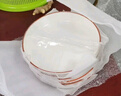 賀川屋陶瓷盤家用盤子8英寸釉下彩深盤菜盤陶瓷湯盤6只裝時尚生活 曬單實拍圖