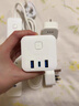 公牛（BULL）30W PD蘋(píng)果快充插座/插線(xiàn)板/插排/接線(xiàn)板 Type-c+USB+3插孔 全長(cháng)1.8米白色 GNV-UU4303B總控開(kāi)關(guān) 曬單實(shí)拍圖