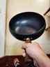 胖東來(lái)同款章丘大肚鍋手工小炒鍋小鐵鍋無(wú)涂層不粘鍋燉湯鍋炒菜鍋 光面大肚鍋+玻璃蓋 28cm 曬單實(shí)拍圖