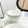 NINE CRANES景德鎮高顏值骨瓷家用碗具釉下彩飯碗微波爐簡(jiǎn)約4.5英寸飯碗10個(gè) 曬單實(shí)拍圖
