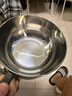 食品泡面碗宿舍學(xué)生帶蓋不銹鋼泡方便面可瀝水湯盆食堂打飯專(zhuān)用 17cm【曜黑色】帶蓋泡面碗+餐具 曬單實(shí)拍圖