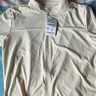 駱駝（CAMEL）休閑直筒寬松顯瘦女短袖運動服兩件套裝 Y25BY0L2016 杏仁奶 L 曬單實拍圖