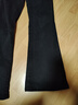 班尼路牛仔褲女裝秋冬新款高腰修身長褲子女士百搭休閑風(fēng)簡約直筒闊腿褲 黑 -微喇版型 M 曬單實拍圖