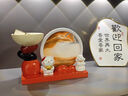 錦錢龍石來運轉(zhuǎn)流沙畫招財貓擺件入戶玄關(guān)鑰匙收納擺件客廳裝飾喬遷禮物 歡迎回家+招財貓橘紅+流沙畫 曬單實拍圖