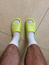 卡爾美（KELME）拖鞋男戶(hù)外健身運動(dòng)拖鞋沙灘厚底情侶時(shí)尚涼拖 熒光綠 41 曬單實(shí)拍圖