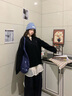 NICEBAD(原WORKSOUT)V翻領(lǐng)套頭毛衣寬松休閑簡(jiǎn)約cleanfit春秋男女 黑色 L 曬單實(shí)拍圖