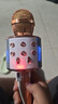 品怡 WS-858 K歌無(wú)線(xiàn)藍牙音響話(huà)筒一體兒童KTV玩具麥克風(fēng) 非洲 WS858玫瑰金色 曬單實(shí)拍圖