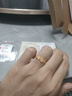飾金躍黃金戒指女 足金999琺瑯小陶醉戒指桃花指環(huán)送老婆婦女節禮物 小陶醉戒指重約2.81g 曬單實(shí)拍圖