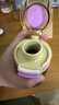 希樂(lè )（cille）星際熊純鈦保溫杯學(xué)生高顏值吸管水杯子兒童上學(xué)專(zhuān)用便攜保溫水壺 艾莎粉【純鈦/雙飲】450ml 曬單實(shí)拍圖