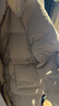 雅鹿千鳥格中長款羽絨服女2024新款可脫卸連帽大口袋時(shí)尚廓形冬季外套 卡其米 XL(140-150斤) 曬單實(shí)拍圖