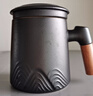 京東京造茶杯便攜式黑陶茶泡茶壺茶杯功夫茶具辦公杯隨身茶壺容量400ml 曬單實(shí)拍圖