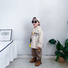 木木屋（mumuwu）品牌童裝兒童套裝男童衛衣加絨加厚女童運動(dòng)服冬裝寶寶衣服兩件套 杏色-小熊衛衣套裝 90 適合80-90年齡1-2歲左右 曬單實(shí)拍圖