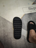 七色紡拖鞋男士踩屎感大碼四季居家用浴室防滑戶(hù)外穿厚底女涼拖 黑42-43 曬單實(shí)拍圖