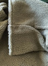 無(wú)印良品（MUJI）女式 長(cháng)毛抓絨 大衣 長(cháng)袖秋冬款 羊羔絨外套外衣 女裝 BB2QPA4A 淺綠色 XL (165/92A) 曬單實(shí)拍圖