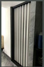 映棠鋁合金折疊門(mén)推拉門(mén)隱形臥室廚房衛生間陽(yáng)臺空調隔斷伸縮簡(jiǎn)易移門(mén) 灰色鋁合金框（灰色鋁合金門(mén)板）+防盜鎖 曬單實(shí)拍圖