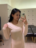 貓人秋衣秋褲套裝女士保暖內衣春秋純棉打底秋冬棉毛衫女學(xué)生薄款透氣 淺粉【親膚純棉面料】 L 【體重100-110斤】 曬單實(shí)拍圖